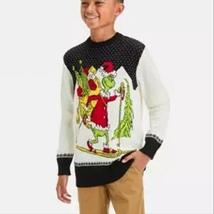 NEW THE GRINCH Boys Ugly Christmas Sweater size XS
